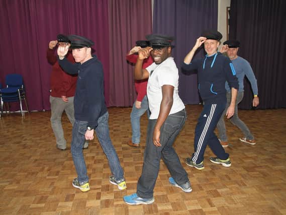 Portsmouth Players in rehearsal for The Full Monty
