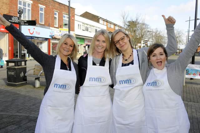 The pancake race in Waterlooville. Picture by Malcolm Wells