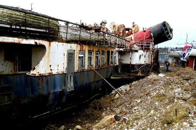 Rotting: PS Solent in a sorry state.