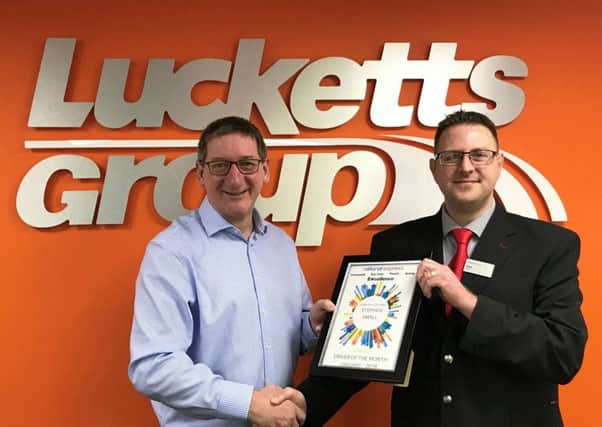 Ian Luckett with Steven Small