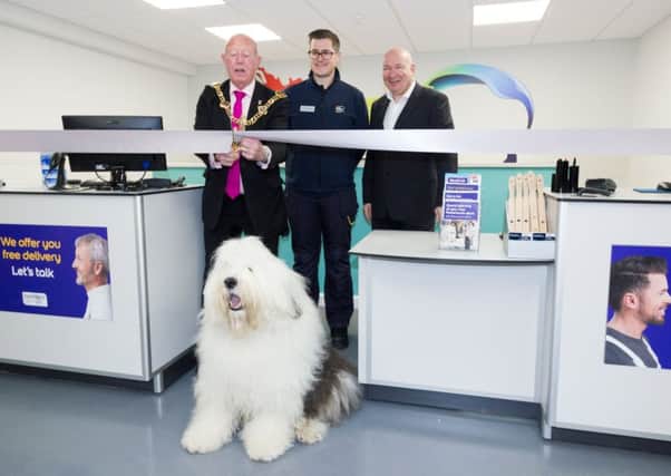 The Dulux dog at the new Dulux Decorator Centre