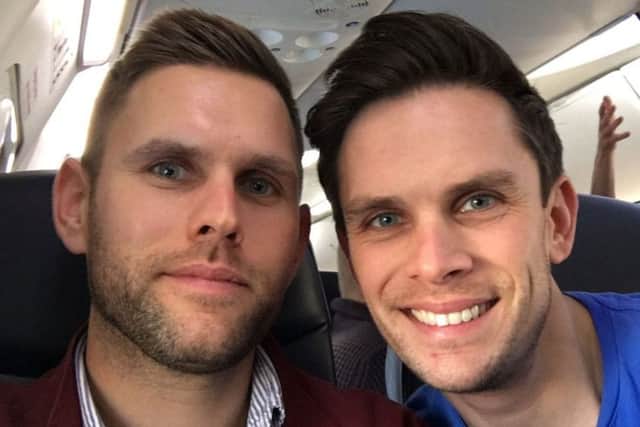 Stuart Hill (left) and his brother Jason Hill, who both died in the Grand Canyon helicopter crash. Picture: Family handout/PA Wire