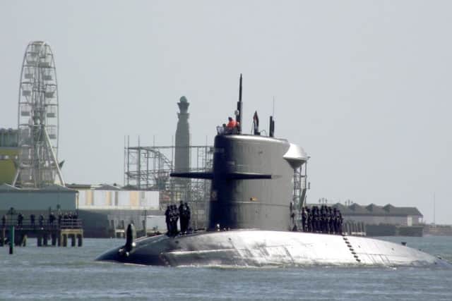 your view Walrus-Class SubmarineWalrus-Class Submarine 'HNLMS WALRUS' of the Royal Netherlands Navy inbound to Portsmouth on a weekend visit.Picture: Tony Weaver(07952) 643498