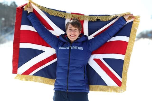 Team GB flagbearer Lizzy Yarnold, who lives in Shedfield
