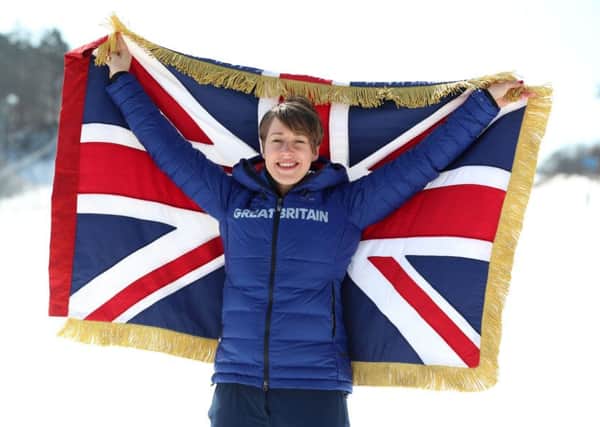 Team GB flagbearer Lizzy Yarnold, who lives in Shedfield
