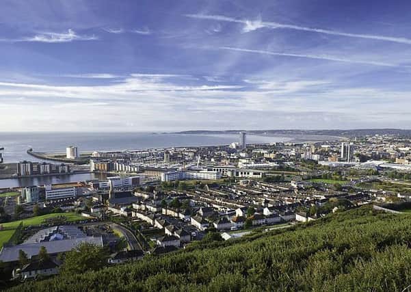 Swansea City Centre. Credit: Wiki Commons (Labelled for reuse)