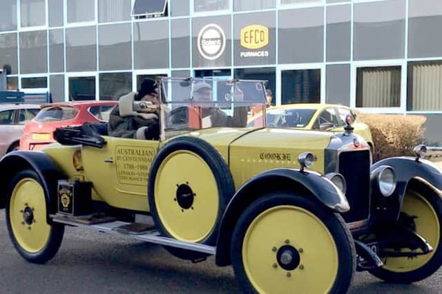Brian Mullineaux and Mike Perkins with restored Cookie