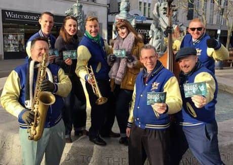 The Jive Aces performing in Portsmouth city centre. Picture: Andrew Michael