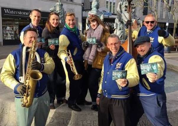 The Jive Aces performing in Portsmouth city centre. Picture: Andrew Michael