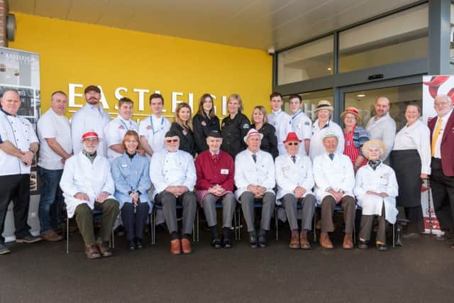 Competition
judges, sponsors, students and members of Hampshire Fare gather at the Great Hampshire Sausage and Pie Competition The Electric Eye Photography