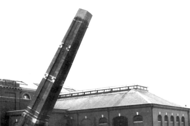 With the modernisation of Havant water pumping station and the upgrade of Bedhampton, old boiler chimneys were demolished.