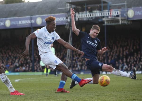 Jamal Lowe in action at Southend. Picture: Joe Pepler