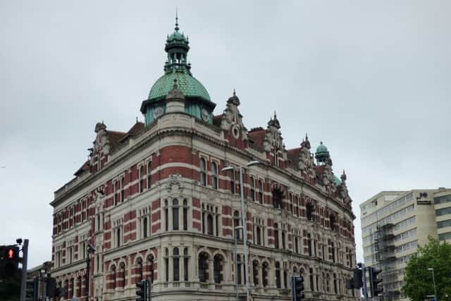 Charter House, with the mannequin drooping over a dormer on the building's left-hand side. Credit: Julie Potten