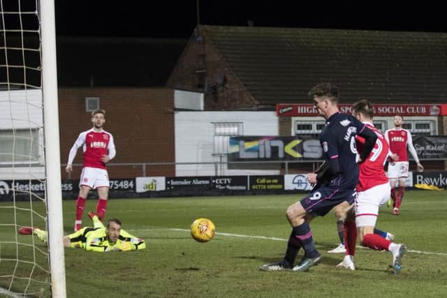 Oli Hawkins nets Pompey's second goal. Picture: Mark Robinson