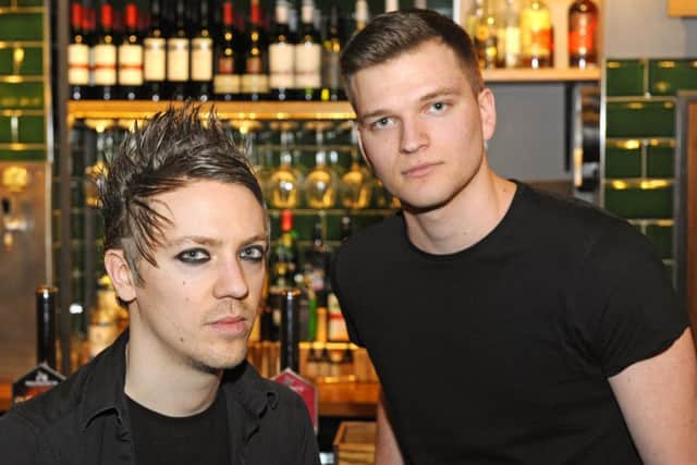 Mike Bailey, 28, left with, and Matt Lucas, 23, who helped save the injured man Picture by:  Malcolm Wells (180219-7042)
