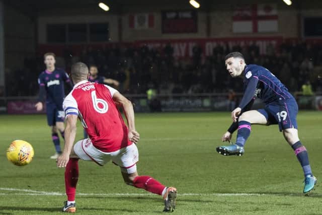 Conor Chaplin in action at Fleetwood. Picture: Mark Robinson