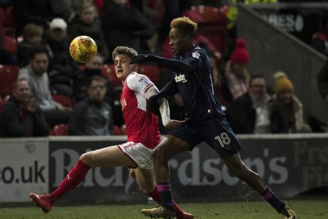 Jamal Lowe in action at Fleetwood. Picture: Mark Robinson