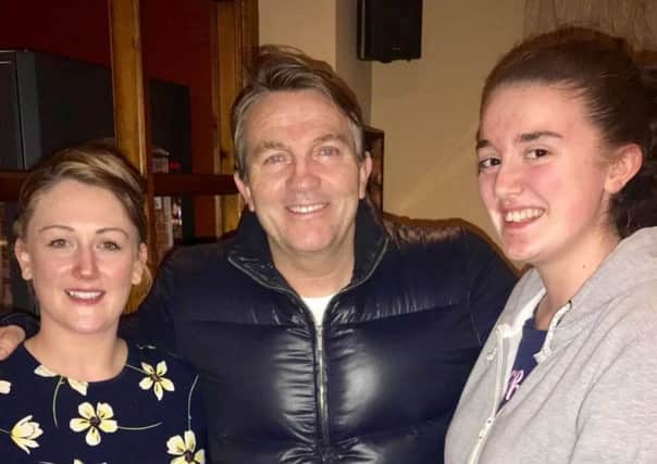 Bradley Walsh photographed with Chelsea Fitton (left) and Lauren Murphy. Picture: Chelsea Fitton