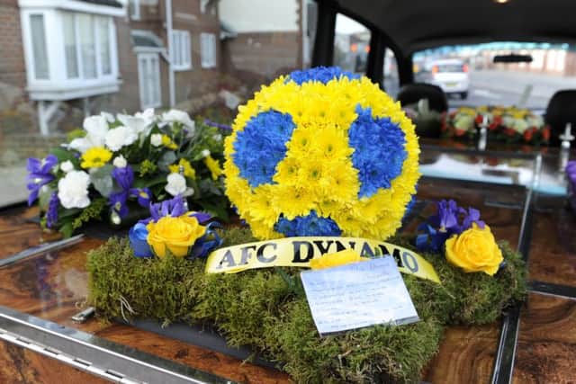 Mourners and football fans attended the funeral at St Johns Church in Gosport, of former footballer Ronnie Williamson on Wednesday