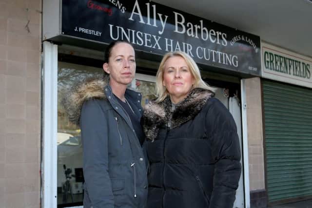 Manager Angela Grant and owner Jodie Priestley at Ally Barbers in Allaway Avenue, Paulsgrove     Picture: Habibur Rahman
