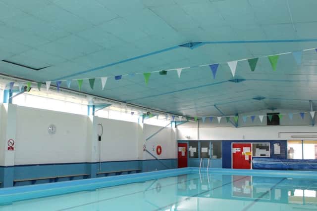 The swimming pool at 
Leesland Junior School