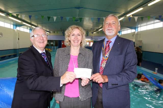 The Rotary Club of Gosport donated £5,000 to Leesland Junior School to help with their fundraising efforts