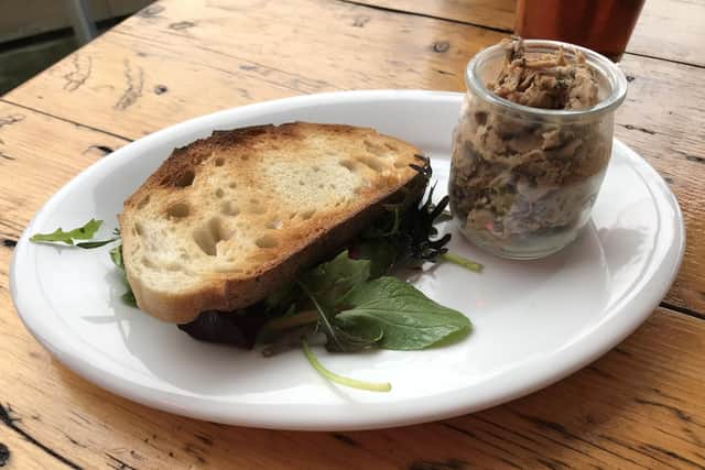 Slow-cooked pork belly and spiced apple rillette