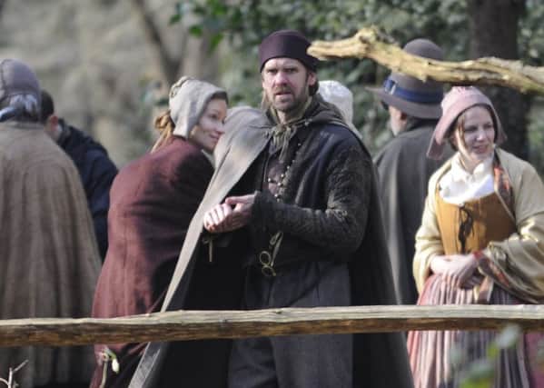 An episode of Dr Who has been filmed at Alver Valley medieval village in Gosport.
 Picture Ian Hargreaves