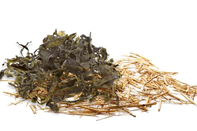 Seaweed and straw the perfect combination for sandy soil.