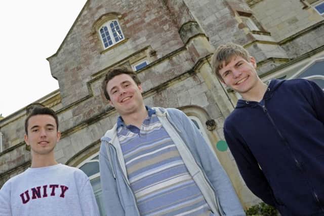 Alexander Davis, Cameron Hall and Peter York. Picture Ian Hargreaves (181109-1)
