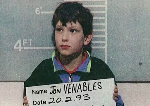 Jon Venables pictured after his arrest in 1992