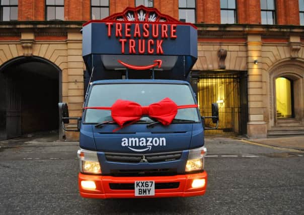 Amazon Treasure Truck. Picture: Rui VieIra/PA Wire