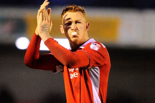 Josh Yorwerth in action for Crawley. Picture: Steve Robards