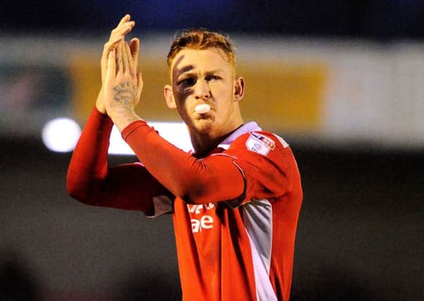 Josh Yorwerth in action for Crawley. Picture: Steve Robards