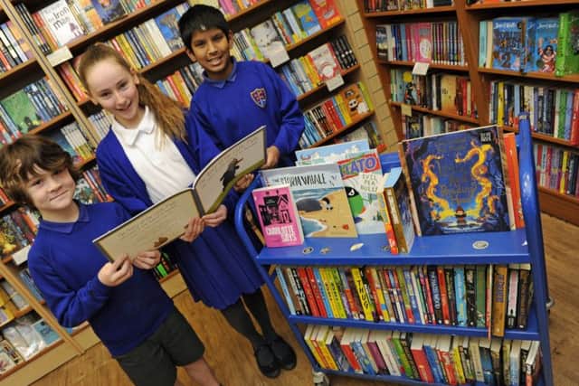 From the left are Hugo Aistrope, eight,, Juliet Malbon, 11,, and Aayan Alom, 10
Picture Ian Hargreaves  (181110-1)