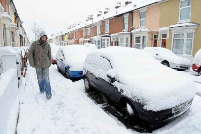 Thick snow in Fratton. Picture: Ian Hargreaves (103918-6)