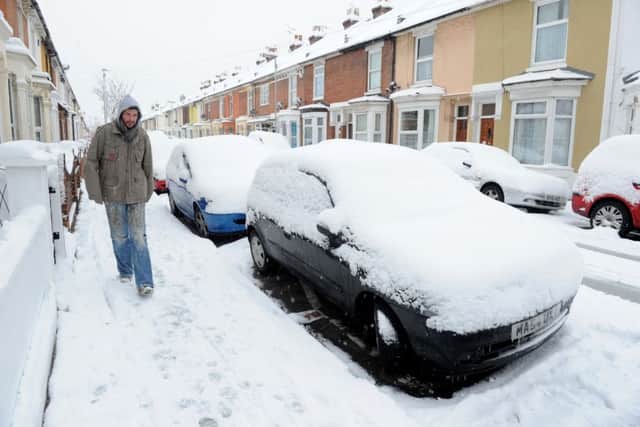 Thick snow in Fratton.Picture: Ian Hargreaves