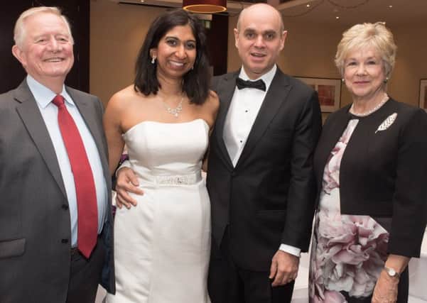 Suella Fernandes and Rael Braverman with Brian Bayford and deputy mayor Susan Bayford
Picture: Keith Woodland