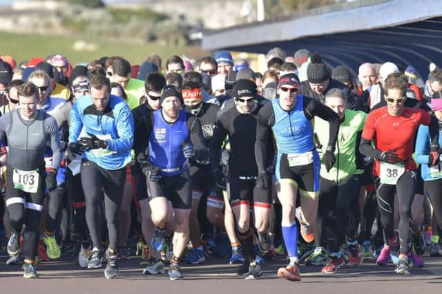 A total of 256 competitors took to the start line for the first round of the Portsmouth Duathlon Series. Picture: Neil Marshall (171738-003)