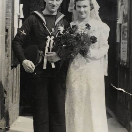 Wilfred and Marjorie Smith on their wedding day in April 1940