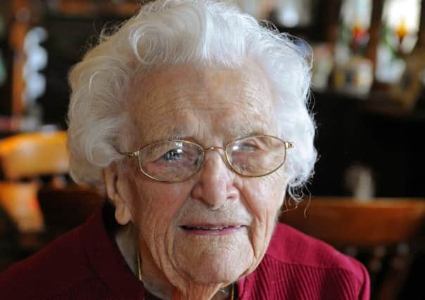 Marjorie Smith celebrated her 100th birthday at The Maypole, Hayling Island. Picture: Malcolm Wells (180219)