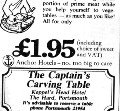 In 1978 you could get a two-course meal for Â£1.95 at the Keppels Head.