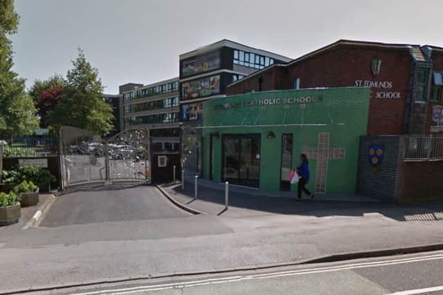 St Edmund's Catholic School, in Arundel Street. Credit: Google Street View