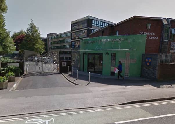 St Edmund's Catholic School, in Arundel Street. Credit: Google Street View
