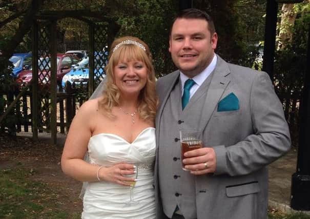 Brett Harley, 37, from Gosport, with his wife Marie