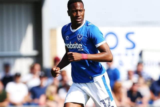 Nicke Kabamba is currently on loan at Aldershot Picture: Joe Pepler