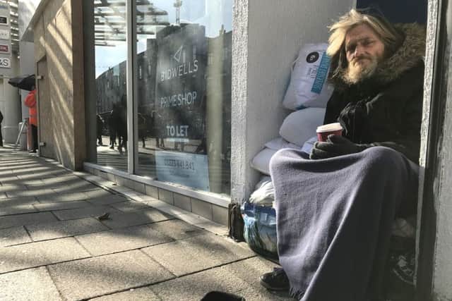 Rough sleeper Roy Ransom, 47 Picture: Byron Melton