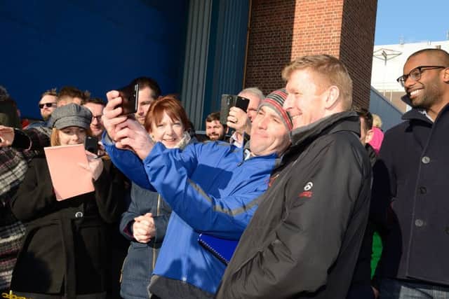 Tim Peake meets fans outside Airbus in Anchorage Road, Portsmouth