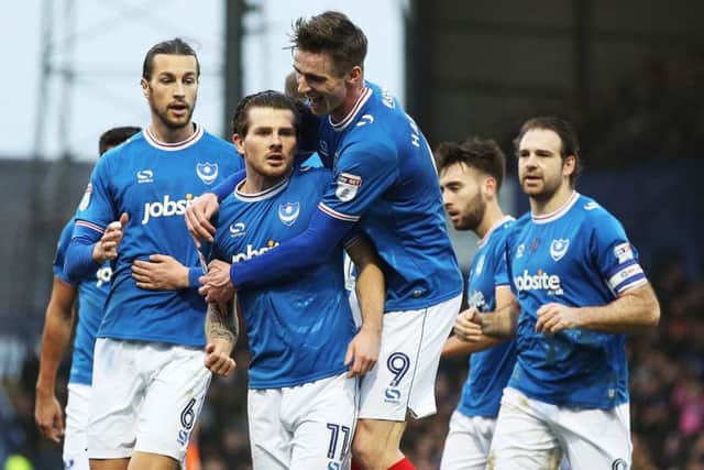Matty Kennedy opened the scoring for Pompey when they defeated Northampton at Fratton Park on December 30  the last time they won at home