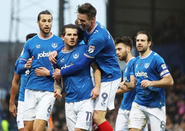 Matty Kennedy opened the scoring for Pompey when they defeated Northampton at Fratton Park on December 30  the last time they won at home